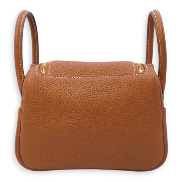 Lindy Mini Gold in Clemence, Gold hardware - Image 2