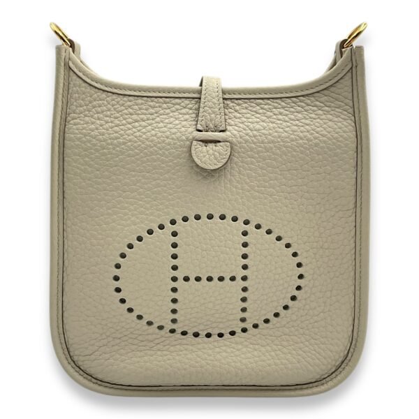 Evelyne Mini Beton in Clemence, Gold hardware
