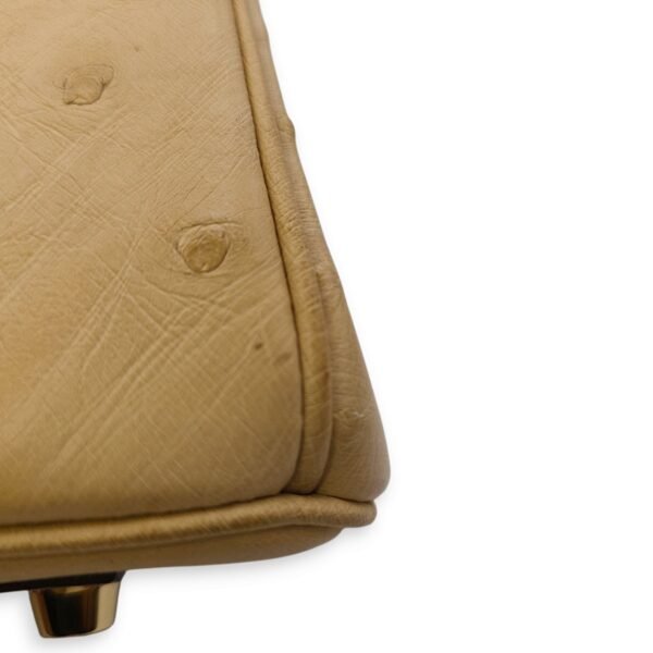 Birkin 30 Parchemin in Ostrich, Gold hardware - Image 11
