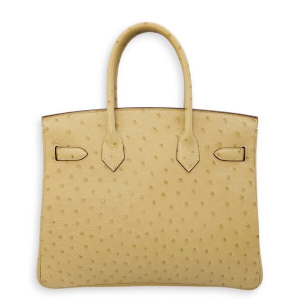 Birkin 30 Parchemin in Ostrich, Palladium hardware - Image 2