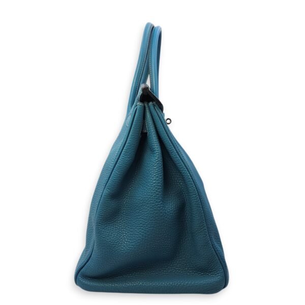 Birkin 40 Blue Jean in Togo, Palladium hardware - Image 4