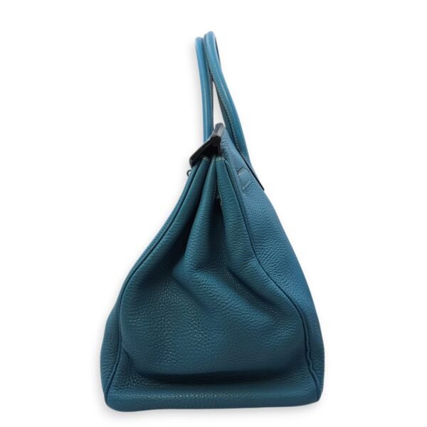 Birkin 40 Blue Jean in Togo, Palladium hardware - Image 5