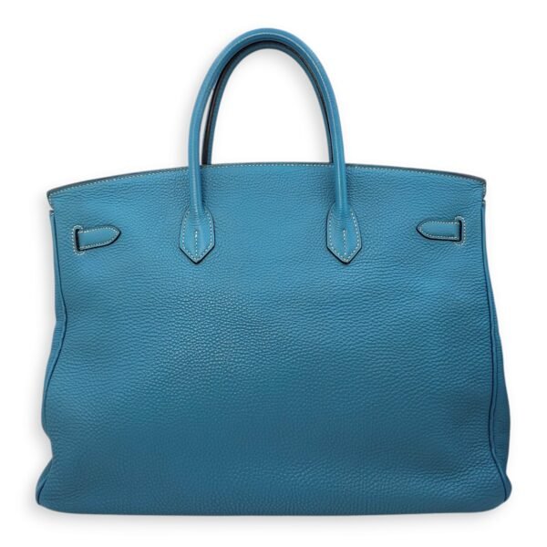 Birkin 40 Blue Jean in Togo, Palladium hardware - Image 3