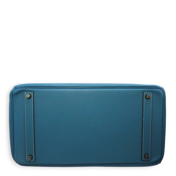 Birkin 40 Blue Jean in Togo, Palladium hardware - Image 6