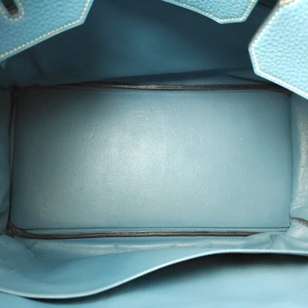 Birkin 40 Blue Jean in Togo, Palladium hardware - Image 7