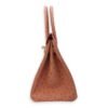 Birkin 30 Terre Cuite in Ostrich, Gold hardware - Image 3