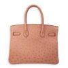 Birkin 30 Terre Cuite in Ostrich, Gold hardware - Image 2