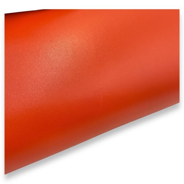 Egee Clutch Orange Poppy in Tadelakt, Palladium hardware - Image 7