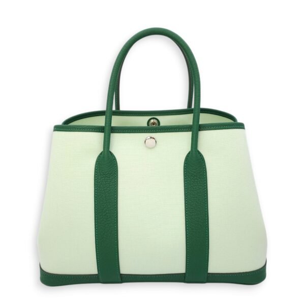Garden Party 30 Vert Peppermint/Moyen in Negonda/Toile, Palladium hardware
