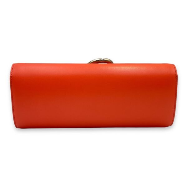Egee Clutch Orange Poppy in Tadelakt, Palladium hardware - Image 2