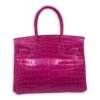 Birkin 30 Pink in Shiny Niloticus, Palladium hardware - Image 2