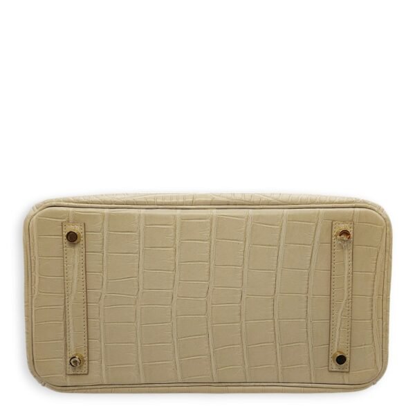 Birkin 30 Beton in Matte Alligator, Gold hardware - Image 6