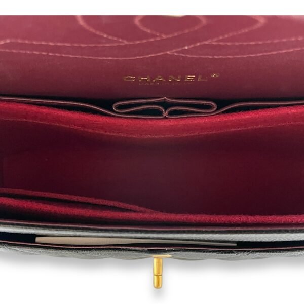 Classic (DF) Jumbo Black Shoulder Bag in Caviar Leather, Gold hardware - Image 6
