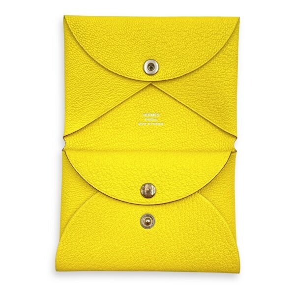 Calvi Duo Cardholder Jaune De Naples Card Holder in Chevre Mysore - Image 3