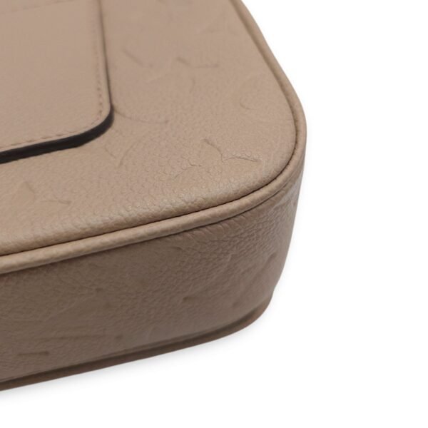 Marceau 24.5x15x6cm Grey Shoulder Bag in Empriente Leather, Gold hardware - Image 3
