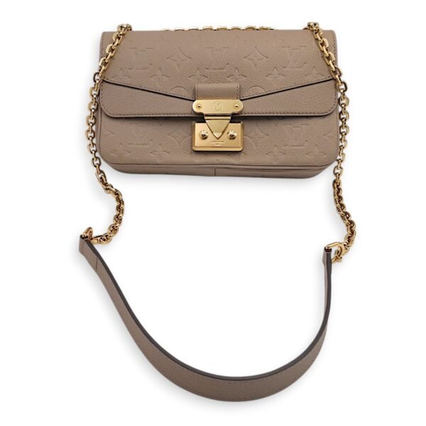Marceau 24.5x15x6cm Grey Shoulder Bag in Empriente Leather, Gold hardware - Image 5