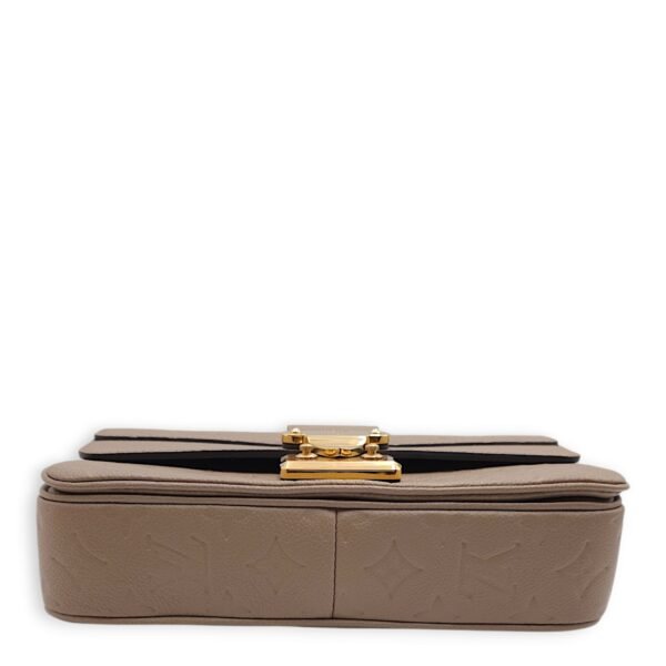Marceau 24.5x15x6cm Grey Shoulder Bag in Empriente Leather, Gold hardware - Image 9