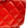 Classic (DF) Jumbo Red Shoulder Bag in Lambskin, Silver hardware - Image 11