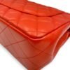 Classic (DF) Jumbo Red Shoulder Bag in Lambskin, Silver hardware - Image 10