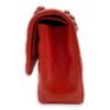 Classic (DF) Jumbo Red Shoulder Bag in Lambskin, Silver hardware - Image 4