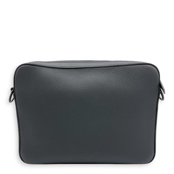 Fastline Messenger 23.5x18x7cm Black Crossbody Bag in Calfskin, Black powder coated hardware - Image 2