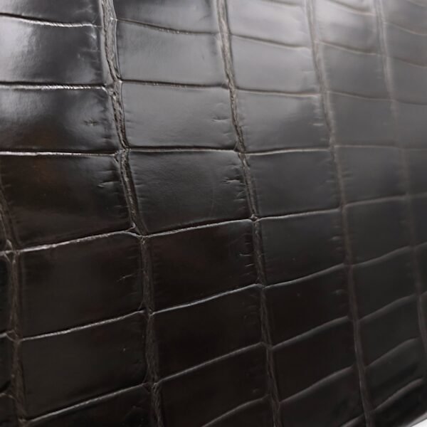 Birkin 30 Graphite in Shiny Niloticus, Gold hardware - Image 7