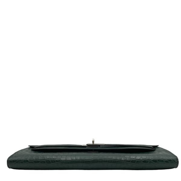 Kelly Cut Vert Titien in Matte Alligator, Palladium hardware - Image 5