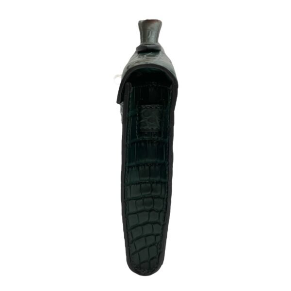 Kelly Cut Vert Titien in Matte Alligator, Palladium hardware - Image 4