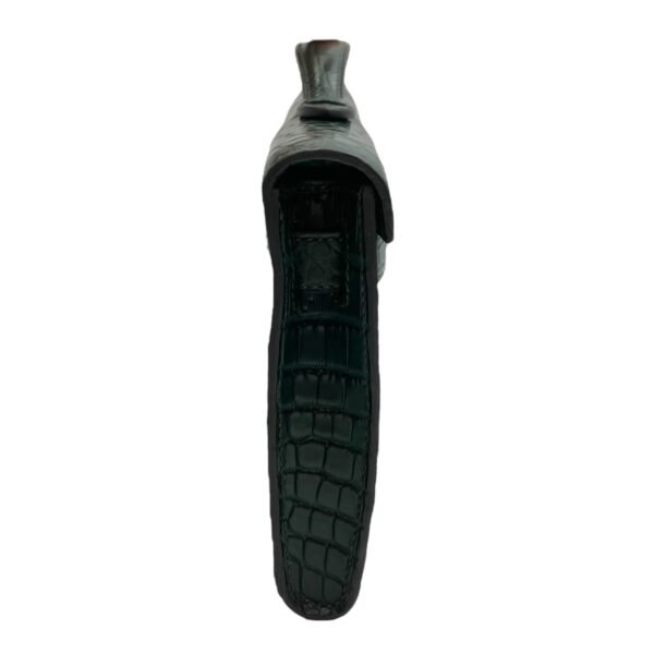 Kelly Cut Vert Titien in Matte Alligator, Palladium hardware - Image 3