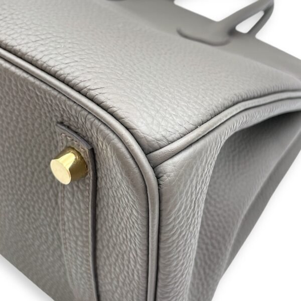 Birkin 30 Etain in Togo, Gold hardware - Image 10
