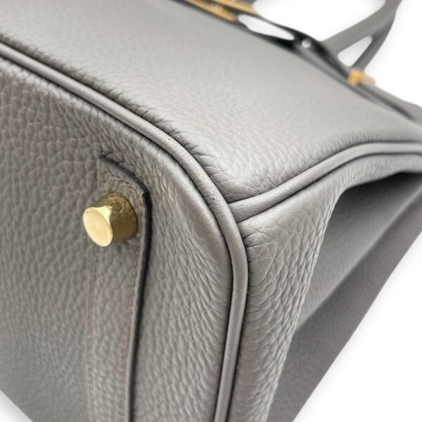Birkin 30 Etain in Togo, Gold hardware - Image 8