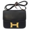 Constance 18 Black in Evergrain, Gold hardware