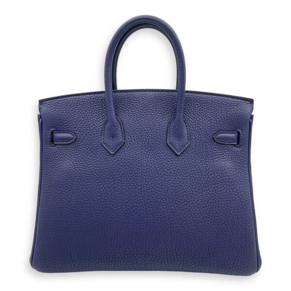 Birkin 25 Blue in Togo, Palladium hardware - Image 2