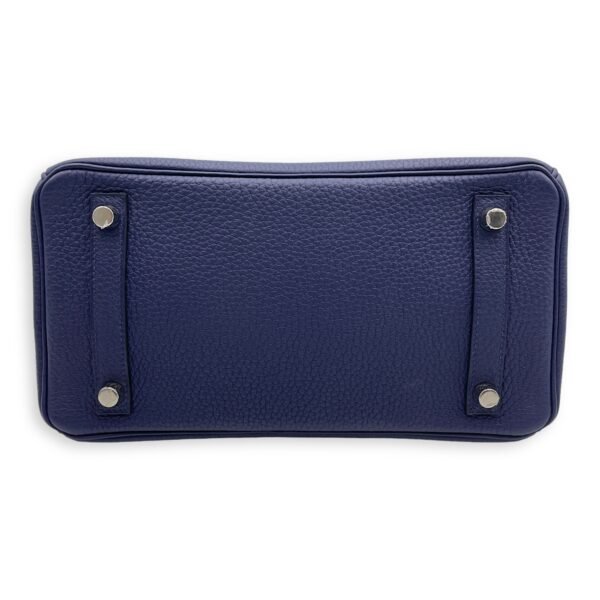 Birkin 25 Blue in Togo, Palladium hardware - Image 5