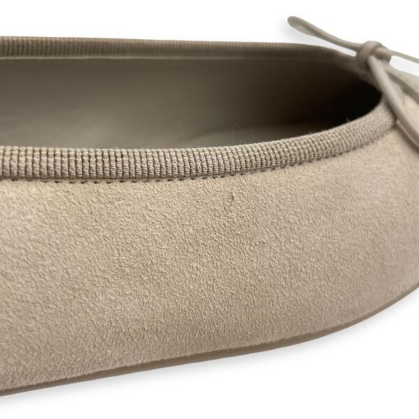 Ballerina 36.5C Grey Flats in Suede Leather - Image 4