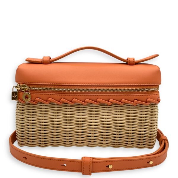 Extra Pocket L19 Multi-colour Crossbody Bag in Wicker, Calf, Gold hardware - Image 7