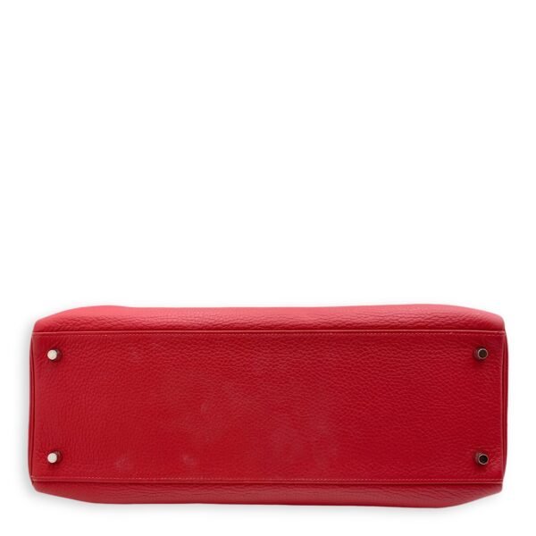 Kelly Amazone 40 Rouge Casaque in Clemence, Palladium hardware - Image 5