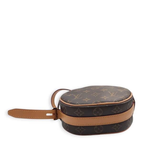 Boite Chapeau Souple PM Brown Crossbody Bag in Canvas, Gold hardware - Image 9
