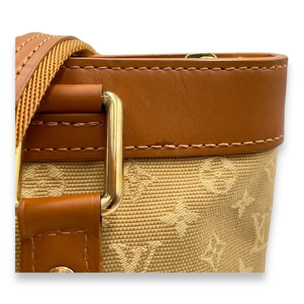 Lucille MM 29x18x8cm Brown Shoulder Bag in Canvas, calf, Gold hardware - Image 7