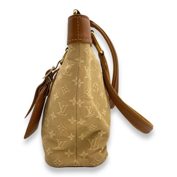 Lucille MM 29x18x8cm Brown Shoulder Bag in Canvas, calf, Gold hardware - Image 4