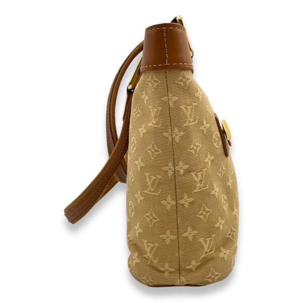 Lucille MM 29x18x8cm Brown Shoulder Bag in Canvas, calf, Gold hardware - Image 3