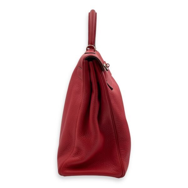 Kelly Amazone 40 Rouge Casaque in Clemence, Palladium hardware - Image 3