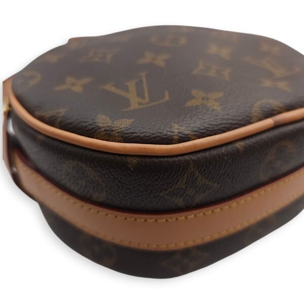 Boite Chapeau Souple PM Brown Crossbody Bag in Canvas, Gold hardware - Image 13