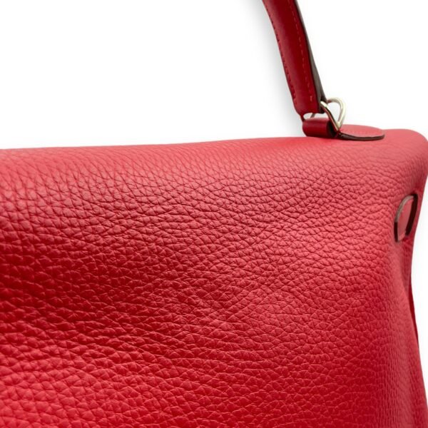 Kelly Amazone 40 Rouge Casaque in Clemence, Palladium hardware - Image 8