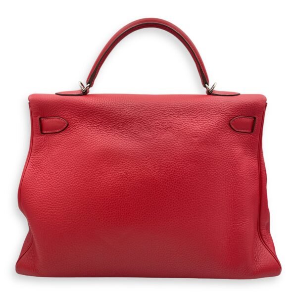 Kelly Amazone 40 Rouge Casaque in Clemence, Palladium hardware - Image 2