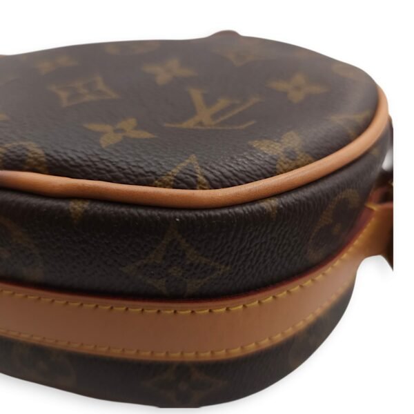 Boite Chapeau Souple PM Brown Crossbody Bag in Canvas, Gold hardware - Image 4
