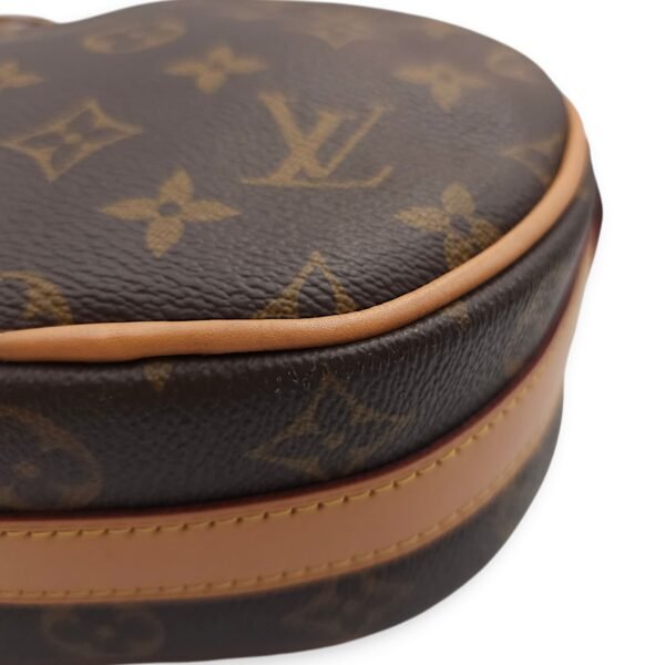 Boite Chapeau Souple PM Brown Crossbody Bag in Canvas, Gold hardware - Image 11
