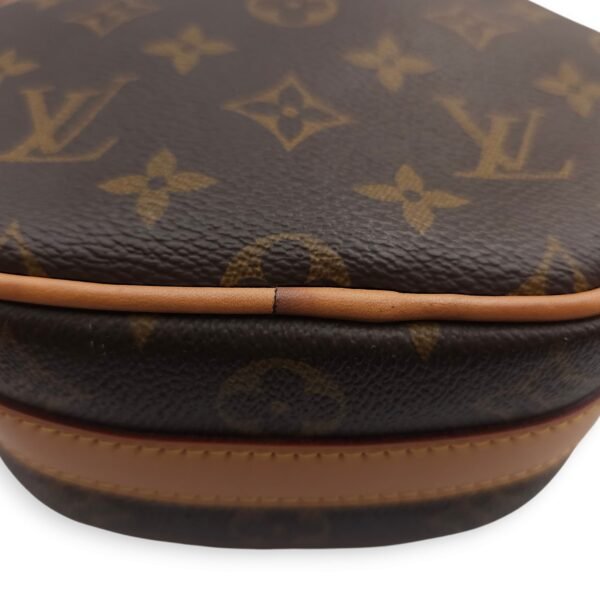 Boite Chapeau Souple PM Brown Crossbody Bag in Canvas, Gold hardware - Image 5