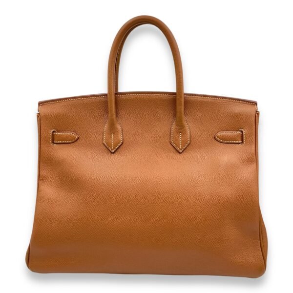 Birkin 35 Gold in Courchevel, Gold hardware - Image 2