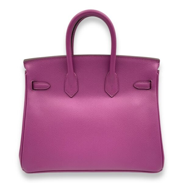 Birkin 25 Cyclamen in Epsom, Palladium hardware - Image 2